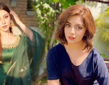 Pakistani television actress Alizeh Shah looking directly into the camera