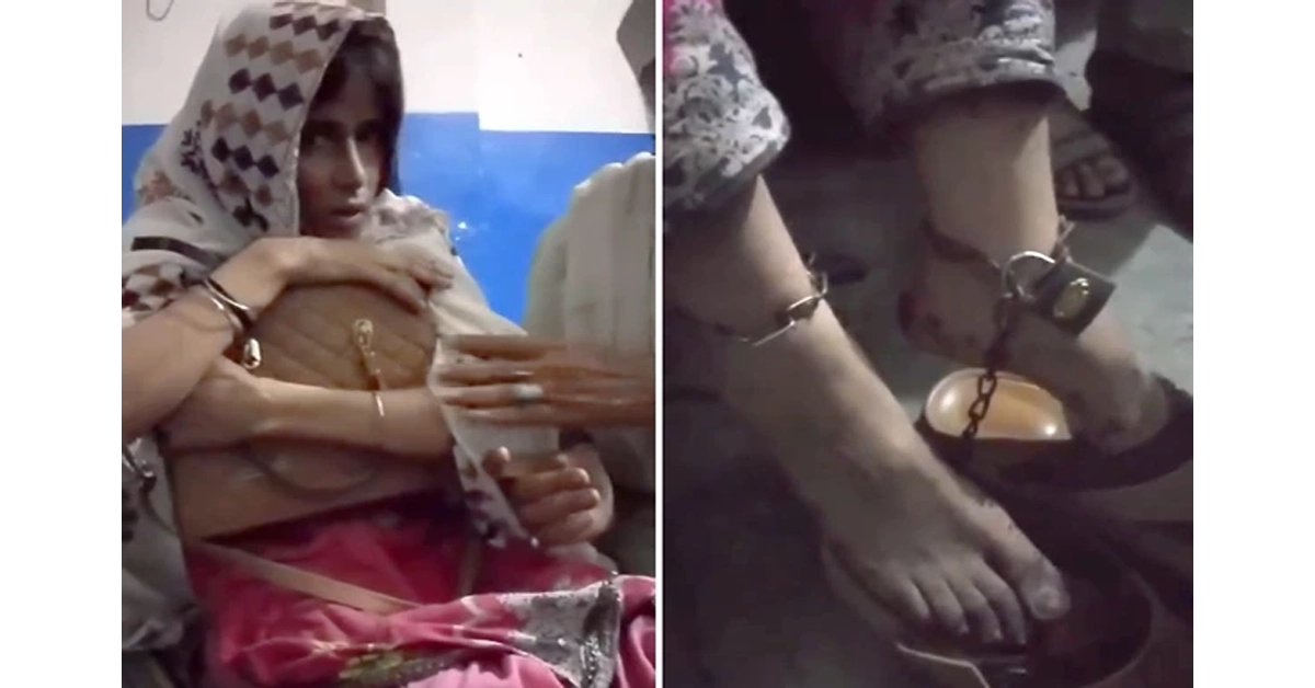 Rawalpindi police officers investigating a domestic violence case involving a locked up victim