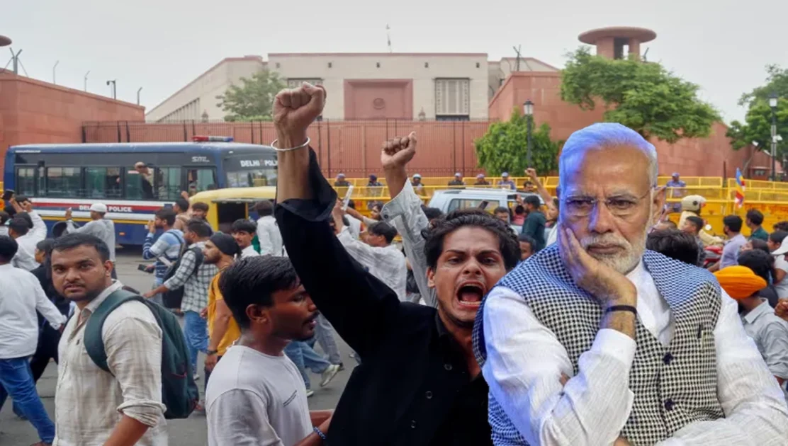 India Student Protests Police Brutality Mody Government