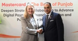 Mastercard and Bank of Punjab leadership meeting in Karachi for digital payments partnership
