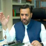 MQM Pakistan leader Mustafa Kamal addressing party workers meeting in Karachi