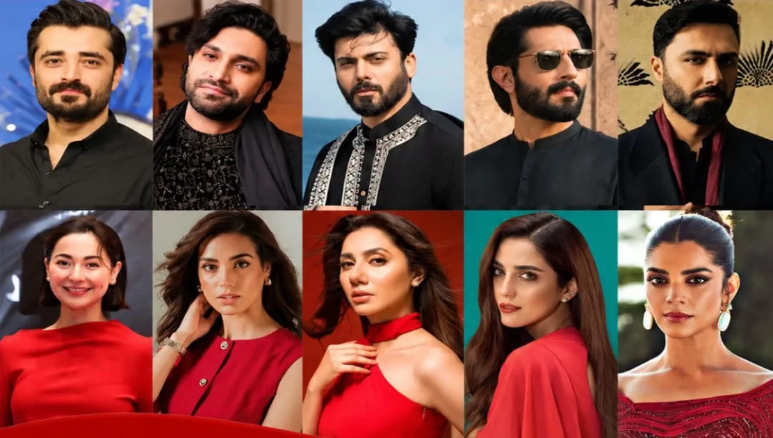 Pakistani lead actors Fawad Khan and Mahira Khan posing together representing Pakistan Netflix original series