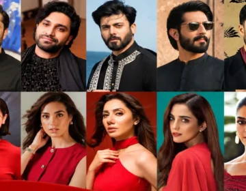 Pakistani lead actors Fawad Khan and Mahira Khan posing together representing Pakistan Netflix original series