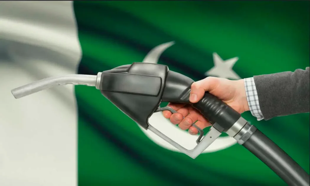 Fuel nozzle at a petrol pump station representing fuel price changes in Pakistan