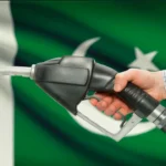 Fuel nozzle at a petrol pump station representing fuel price changes in Pakistan