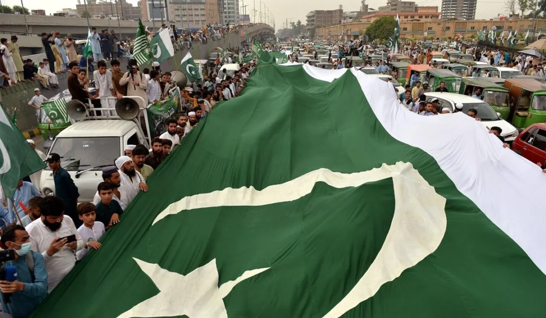 A realistic visual representation of Kashmir valleys and freedom symbols without text