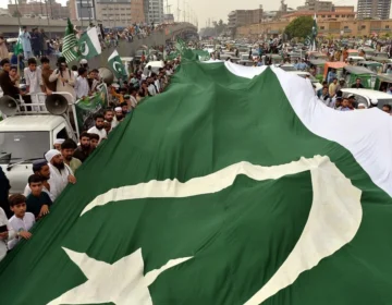 A realistic visual representation of Kashmir valleys and freedom symbols without text