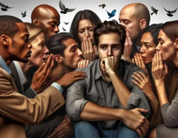 An informative social awareness graphic representing personal privacy respect and digital ethics in society