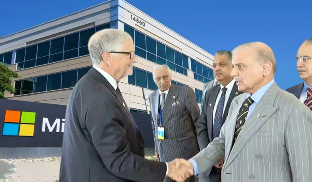 Prime Minister Shehbaz Sharif meeting with Gates Foundation Chairman Bill Gates in New York