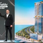 Modern luxury waterfront residential tower Shah Rukh Residences by Danube in Dubai
